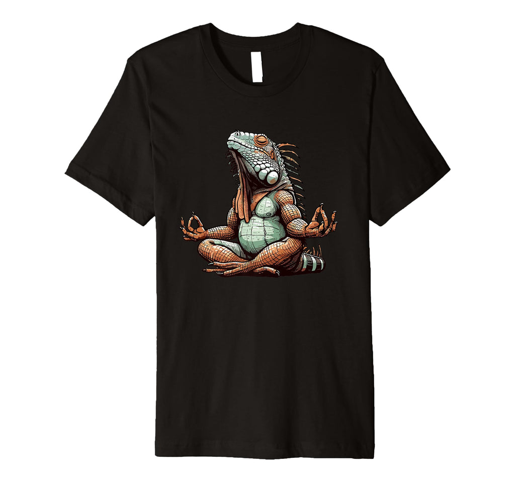 Meditation Iguana Yoga Pose Relaxing T-Shirt - Casual Everyday Wear Unisex - T-Shirt, Sweatshirt, Hoodie