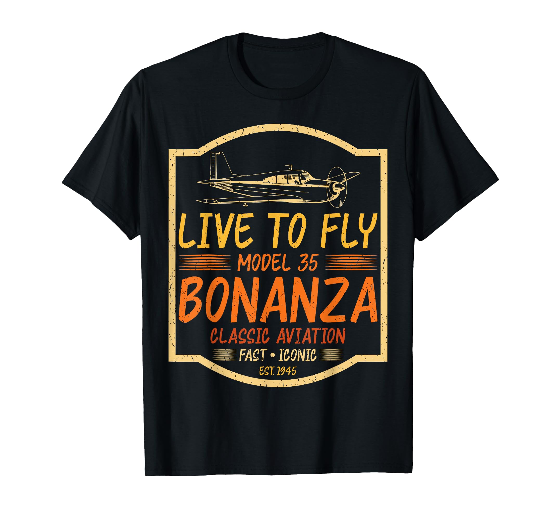 Airplane Airplane Bonanza Live To T-Shirt - Minimalist Print for Adults - T-Shirt, Sweatshirt, Hoodie