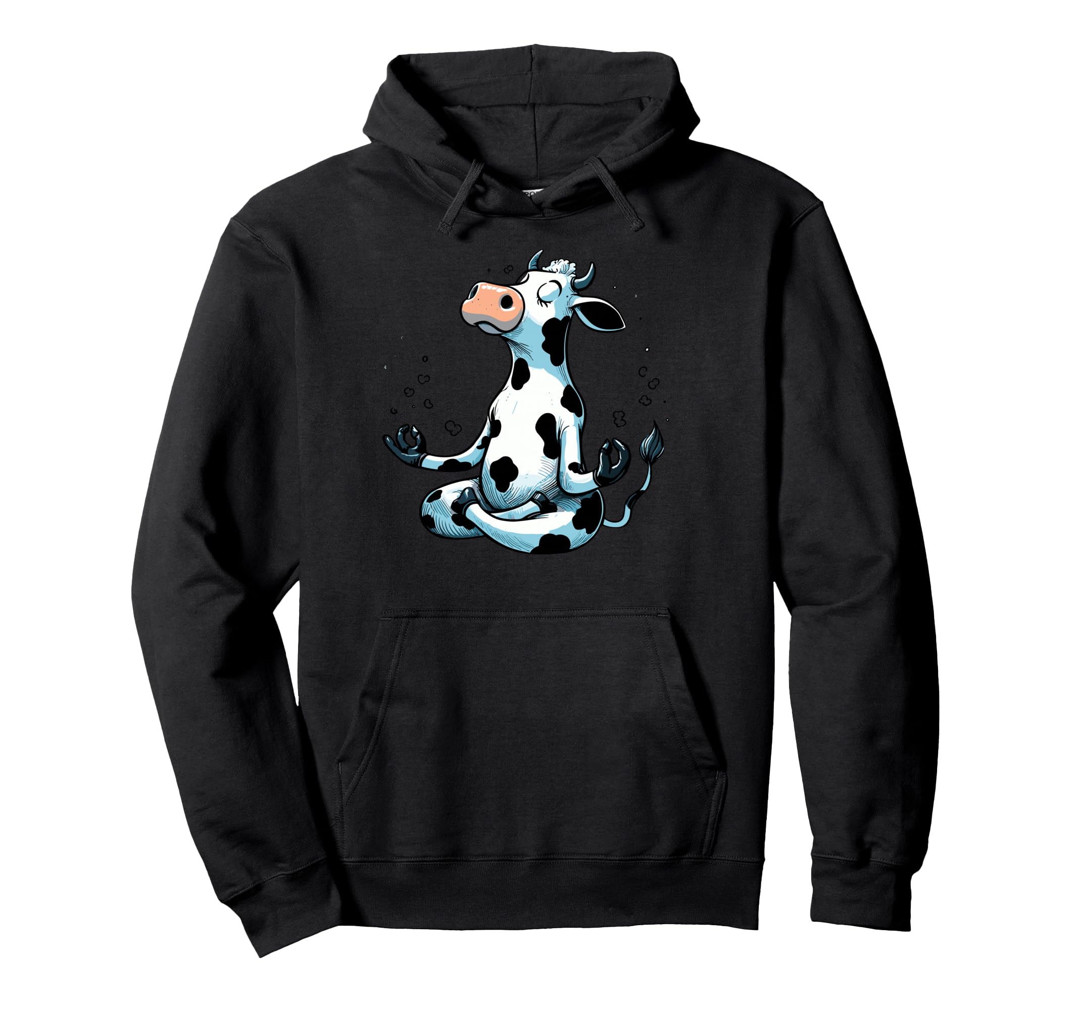 Meditation Cow Yoga Pose Relaxing Hoodie - Casual Everyday Wear Unisex - T-Shirt, Sweatshirt, Hoodie