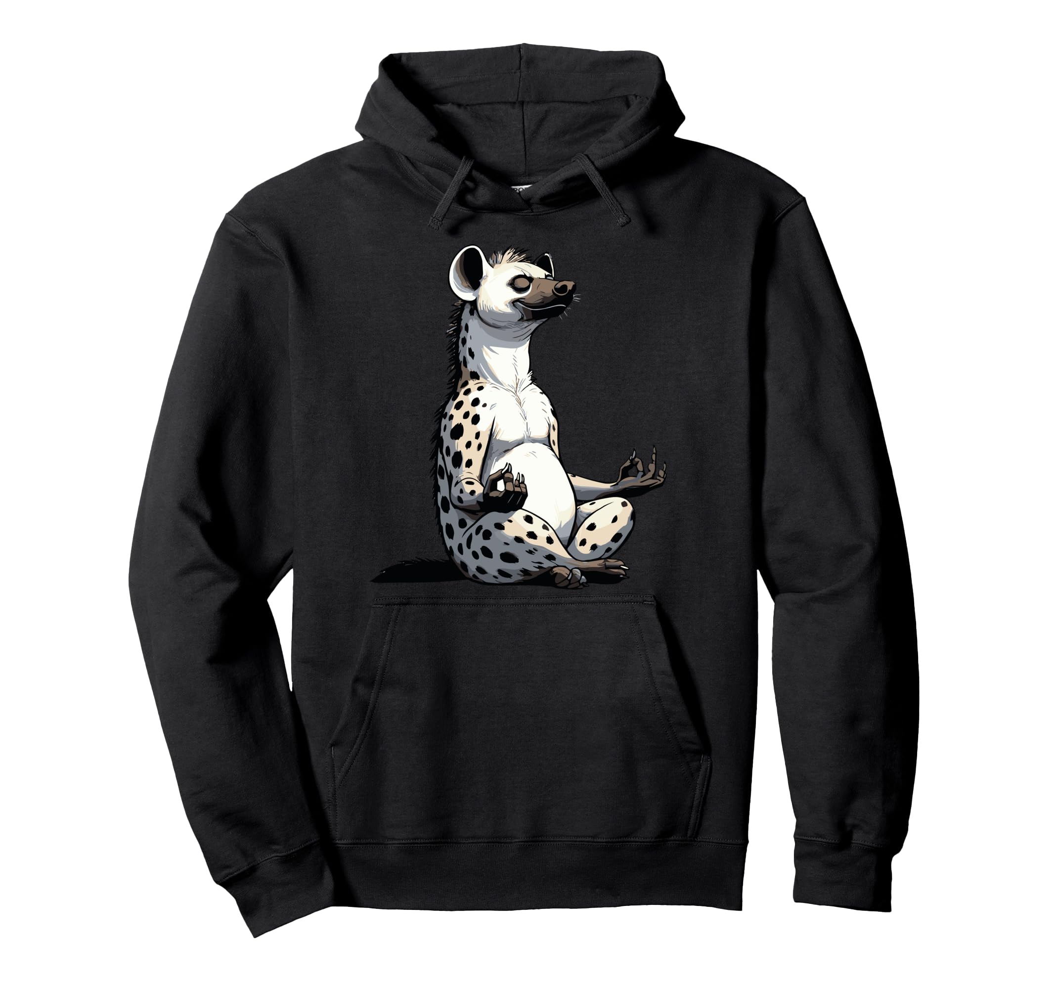 Meditation Hyena Yoga Pose Relaxing Hoodie - Streetwear Style Men Women - T-Shirt, Sweatshirt, Hoodie