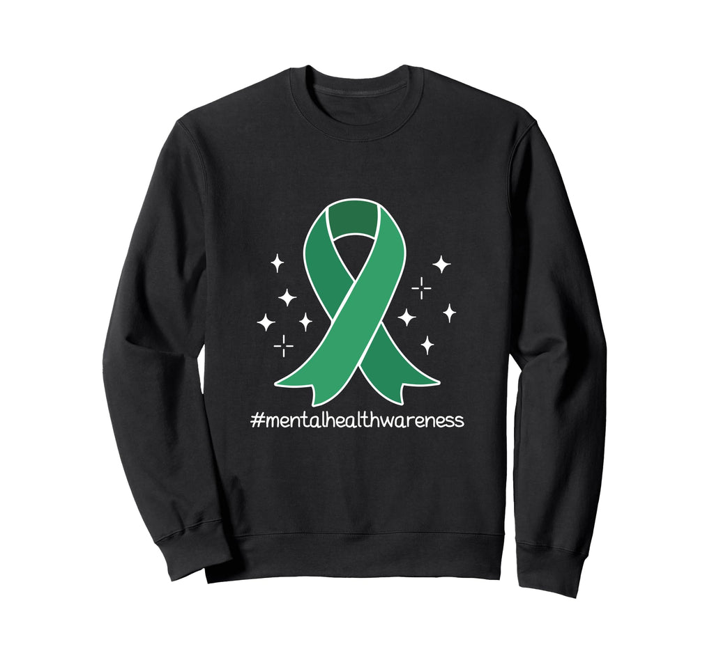 Mental Health Ribbon And Awareness T-Shirt - Custom Art Print for Adults - T-Shirt, Sweatshirt, Hoodie
