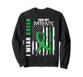 Mental Health Awareness Green Ribbon Sweatshirt - Trendy Graphic Men Women - T-Shirt, Sweatshirt, Hoodie