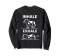 Funny Yoga Inhale Exhale Pooping Sweatshirt - Aesthetic Graphic Unisex - T-Shirt, Sweatshirt, Hoodie