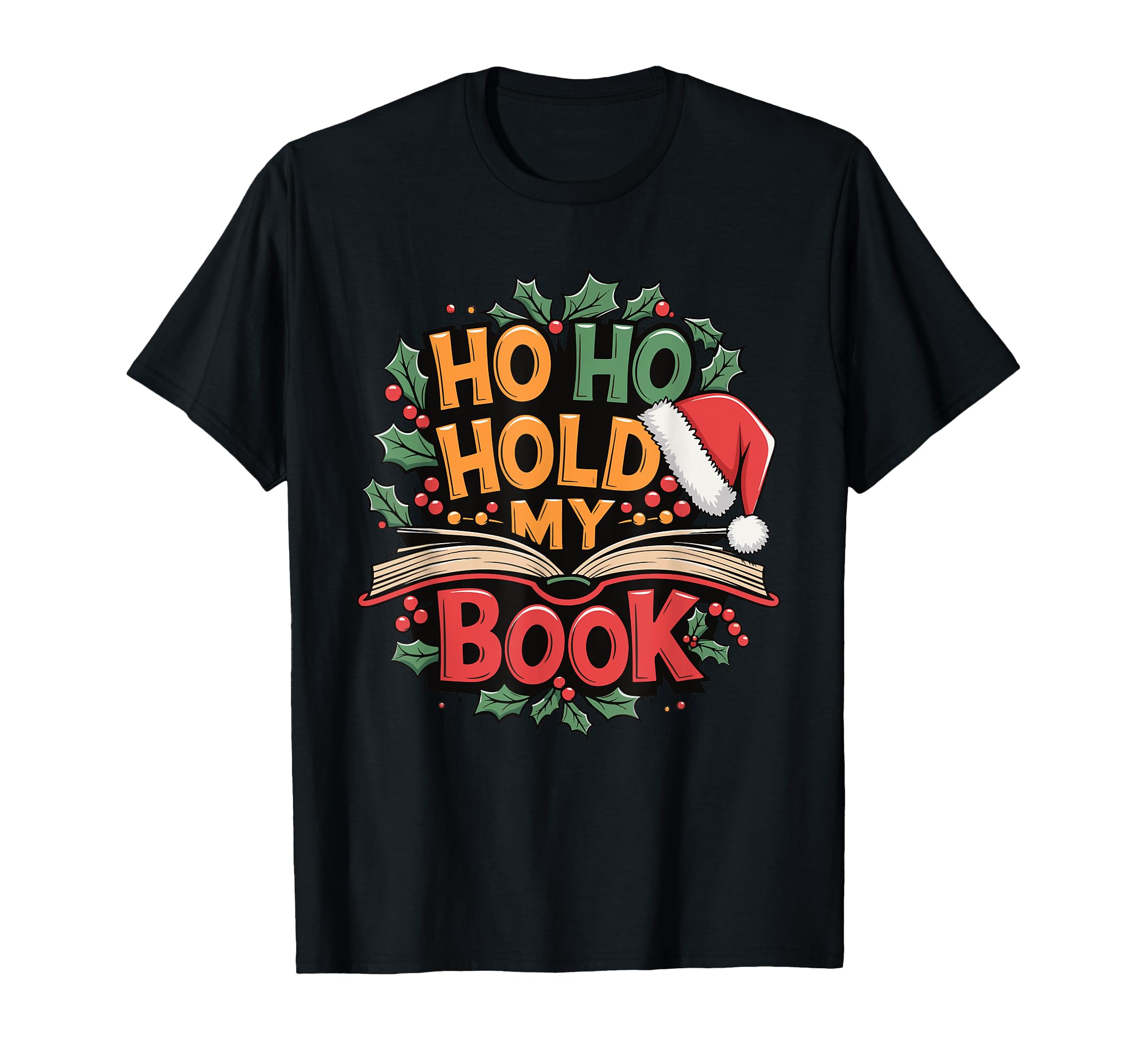 Santa Bookworm Reader Bibliophile Hoodie - Aesthetic Graphic for Adults - T-Shirt, Sweatshirt, Hoodie
