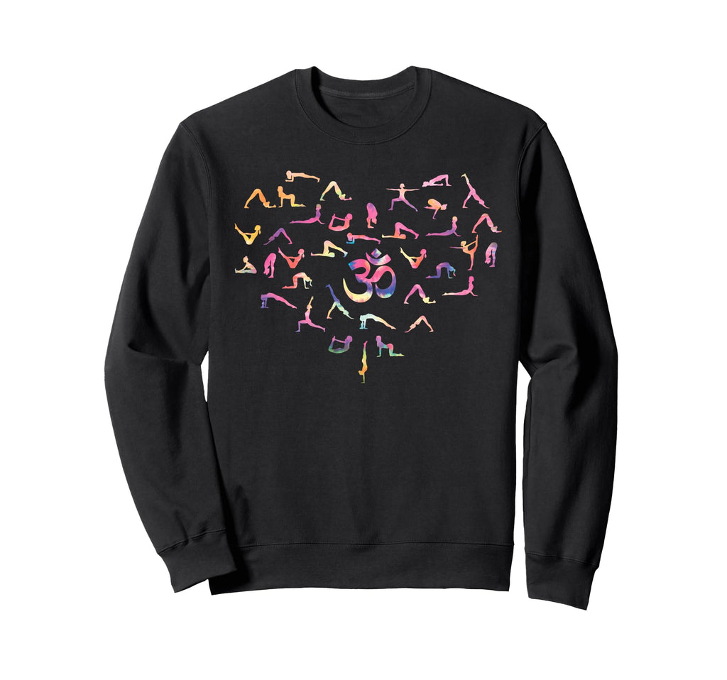 Yoga Lotus Poses Mandala Meditation Sweatshirt - Novelty Apparel Unisex - T-Shirt, Sweatshirt, Hoodie