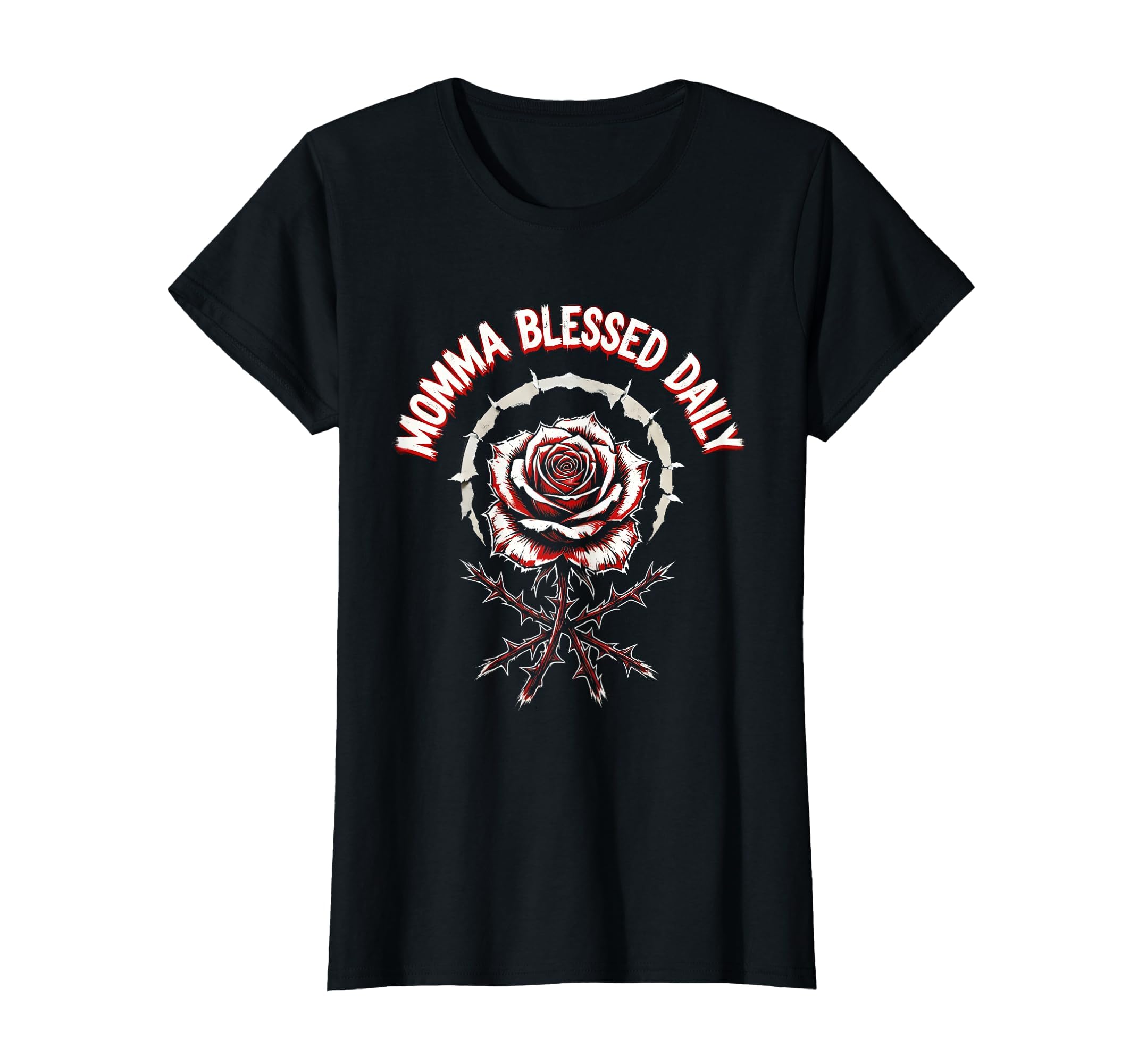 Momma Blessed Daily Faith And Gratitude T-Shirt - Graphic Print Unisex - T-Shirt, Sweatshirt, Hoodie