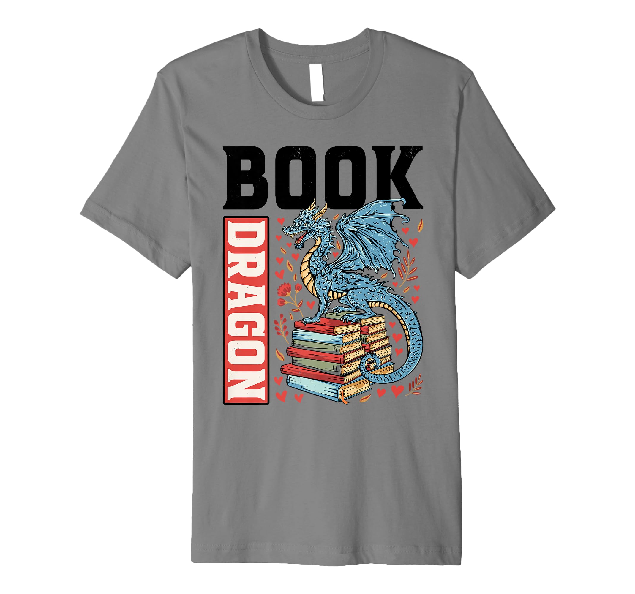 Dragon And Books Bookworm Reading T-Shirt - Streetwear Style Men Women - T-Shirt, Sweatshirt, Hoodie