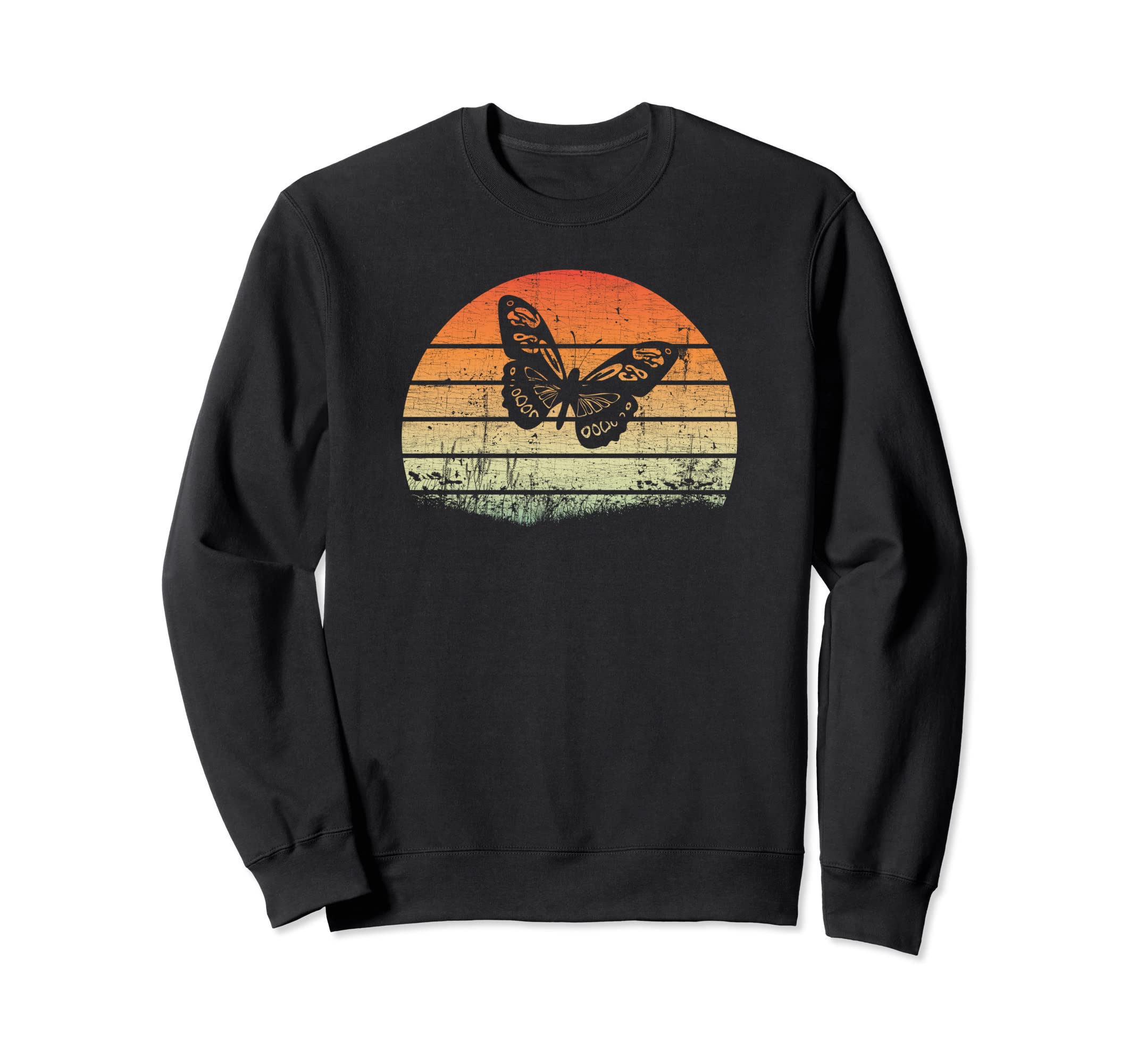 Antisocial Butterfly Grunge Sweatshirt - Fun Novelty Design Unisex - T-Shirt, Sweatshirt, Hoodie