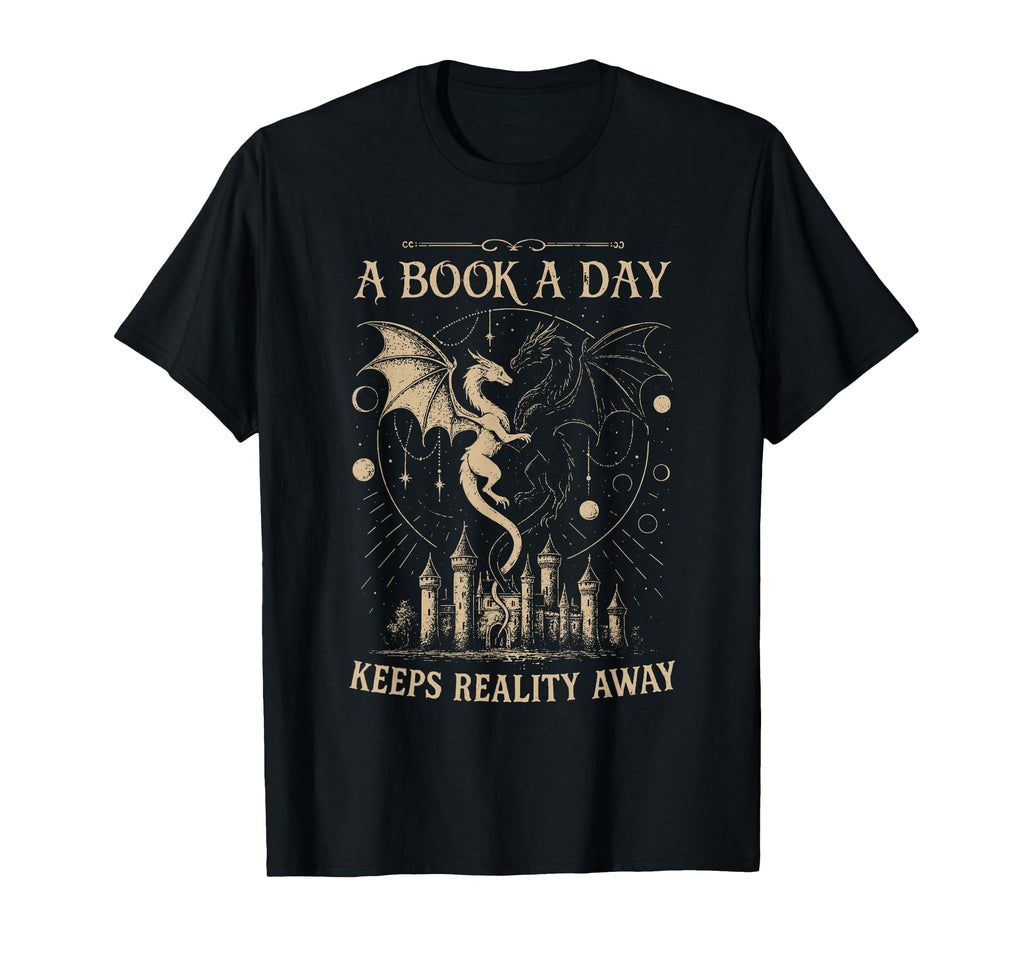 Book Day Keeps Reality Away Spicy Book T-Shirt - Unique Graphic Men Women - T-Shirt, Sweatshirt, Hoodie