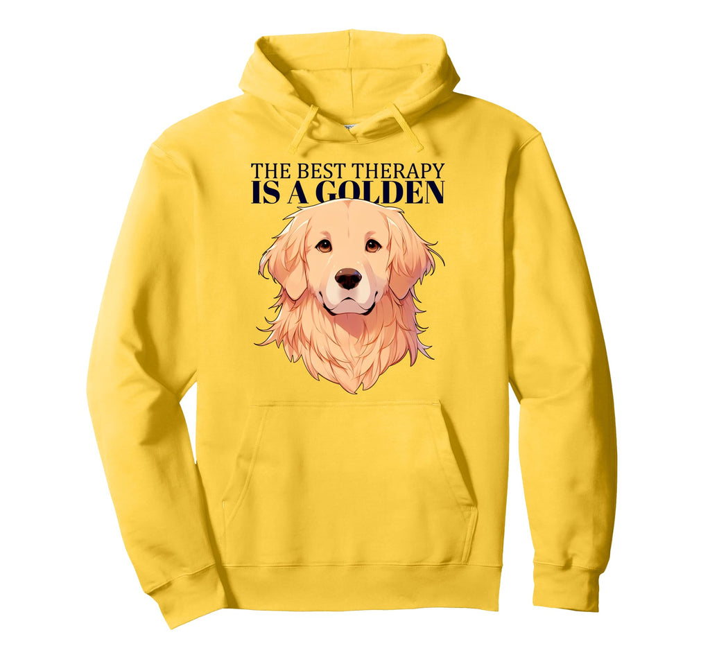 Golden Retriever Therapy Dog Animal Hoodie - Aesthetic Graphic Men Women - T-Shirt, Sweatshirt, Hoodie