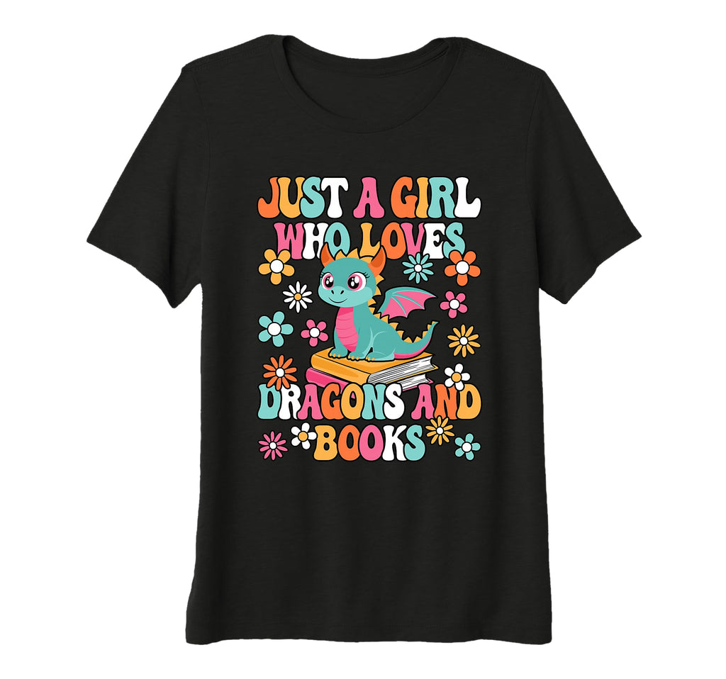 Womens Just Who Loves Dragons And T-Shirt - Aesthetic Graphic for Adults - T-Shirt, Sweatshirt, Hoodie