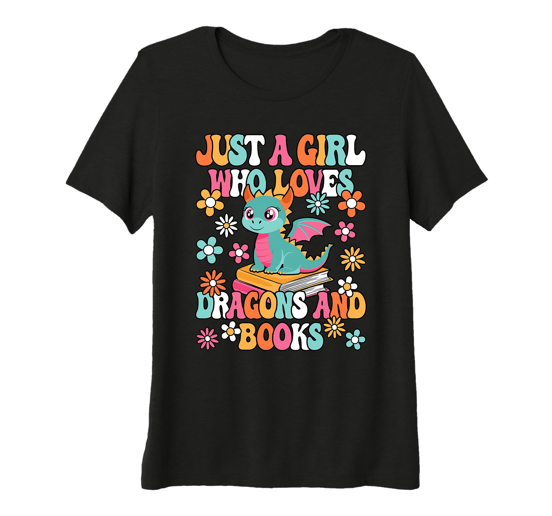 Womens Just Who Loves Dragons And T-Shirt - Aesthetic Graphic for Adults - T-Shirt, Sweatshirt, Hoodie