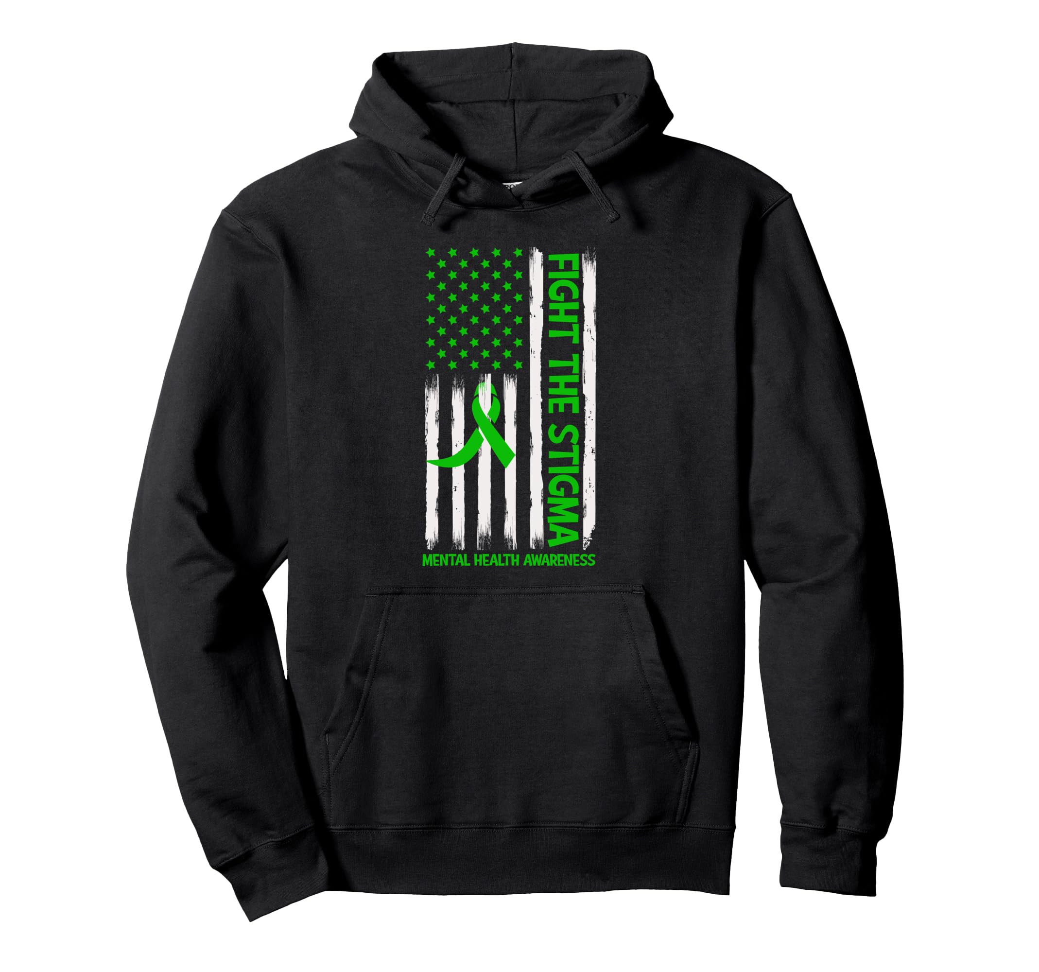 Mental Health Awareness Fight Stigma Mental Hoodie - Unique Graphic Unisex - T-Shirt, Sweatshirt, Hoodie