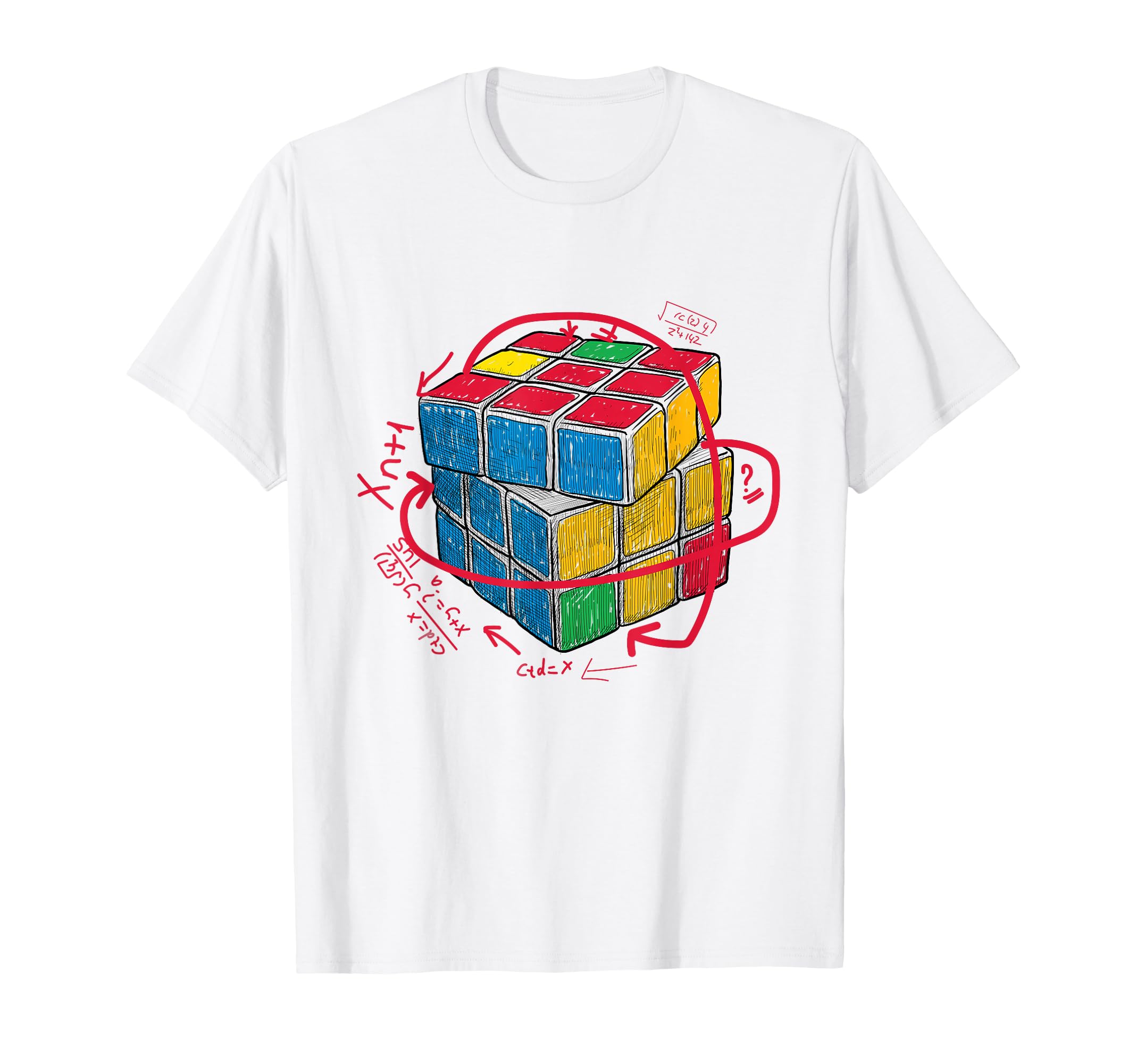 Puzzle Mind Brain Games Rubix Cube T-Shirt - Custom Art Print for Adults - T-Shirt, Sweatshirt, Hoodie