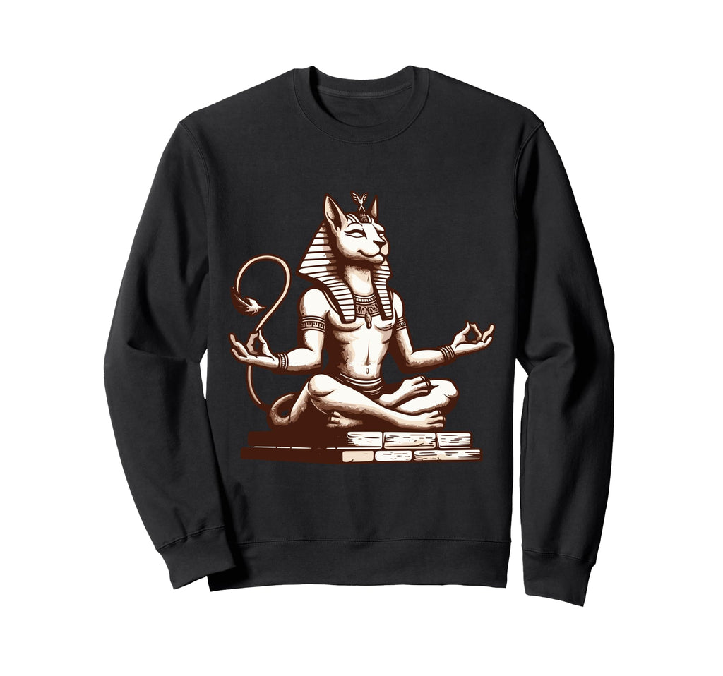 Meditation Sphynx Yoga Pose Sweatshirt - Novelty Apparel Men Women - T-Shirt, Sweatshirt, Hoodie
