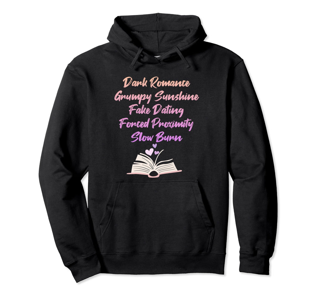 Bibliophile Romance Book Genre Hoodie - Novelty Apparel Men Women - T-Shirt, Sweatshirt, Hoodie