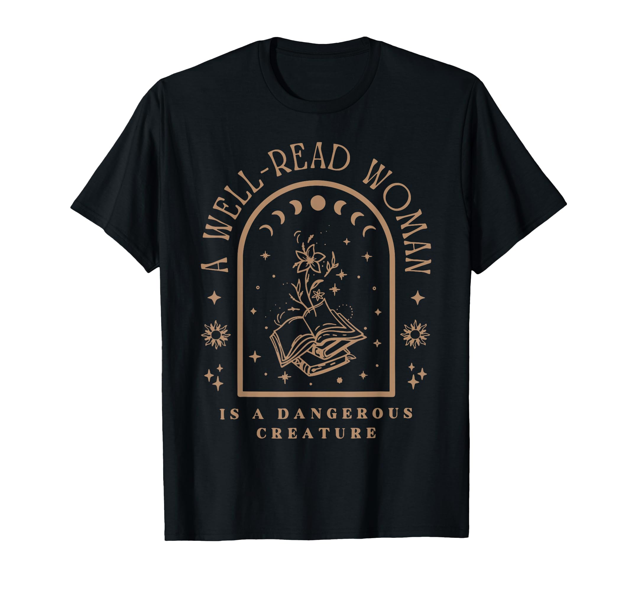 Well Read Is Dangerous Creature T-Shirt - Aesthetic Graphic for Adults - T-Shirt, Sweatshirt, Hoodie