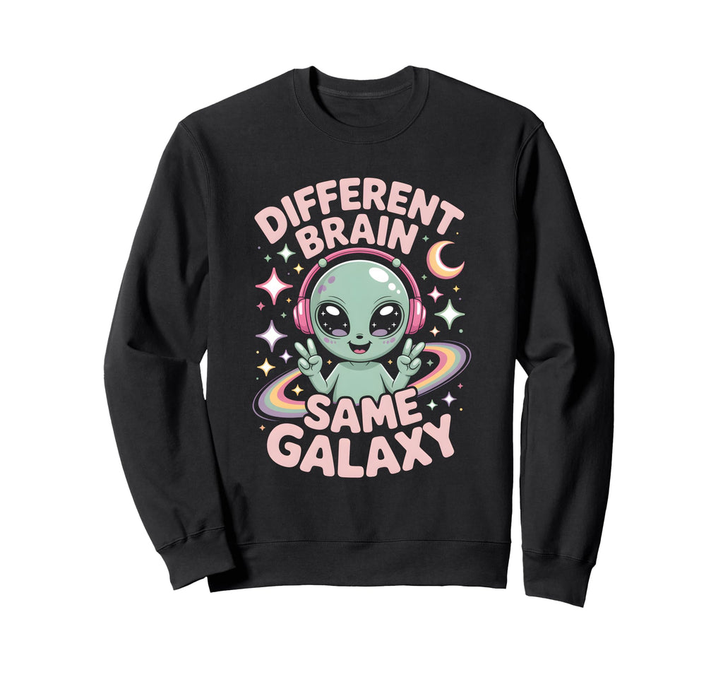 Neurodiverse Different Brain Sweatshirt - Aesthetic Graphic for Adults - T-Shirt, Sweatshirt, Hoodie