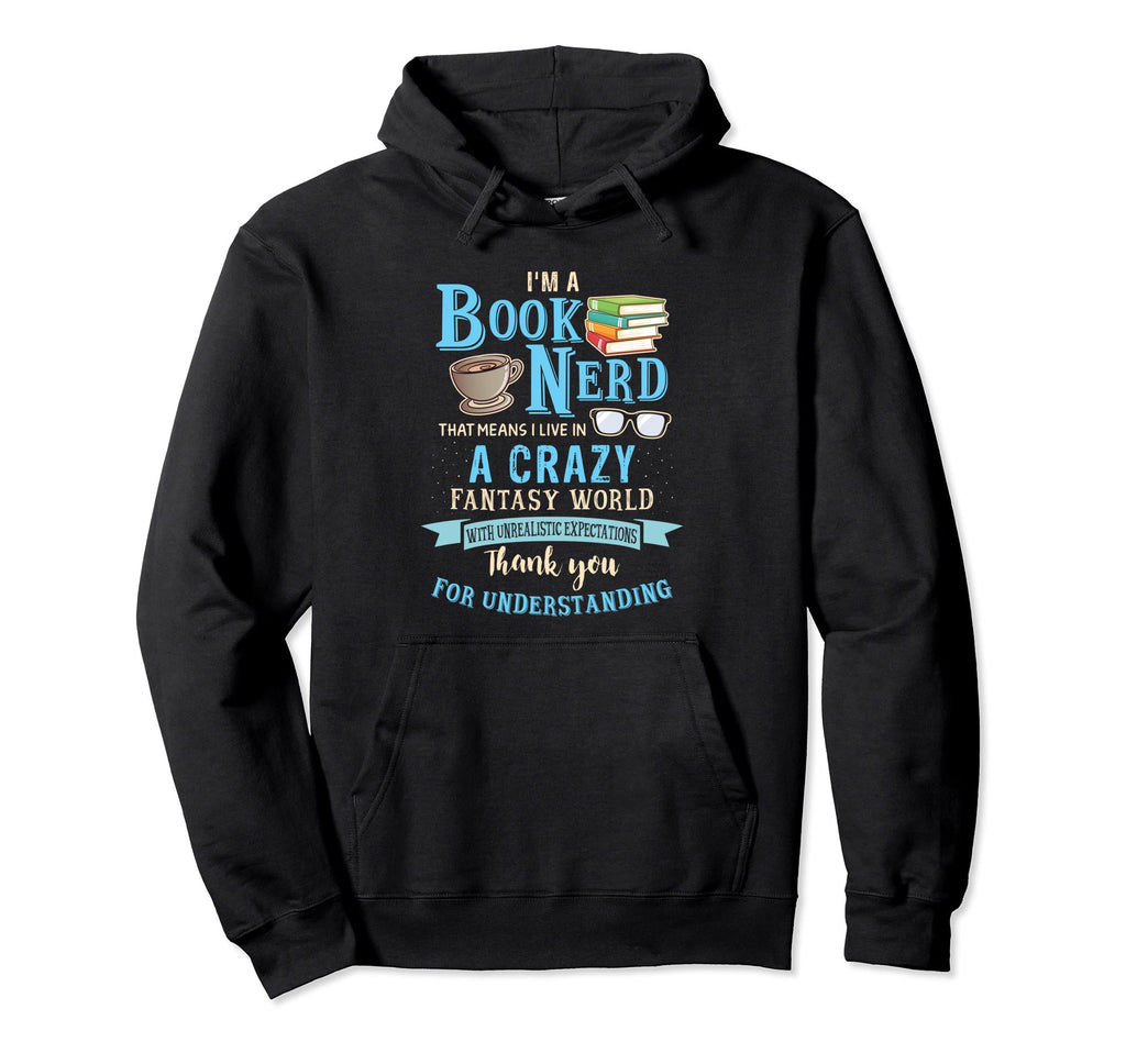Book Lover Nerd Reading Glasses Story Hoodie - Trendy Graphic Men Women - T-Shirt, Sweatshirt, Hoodie