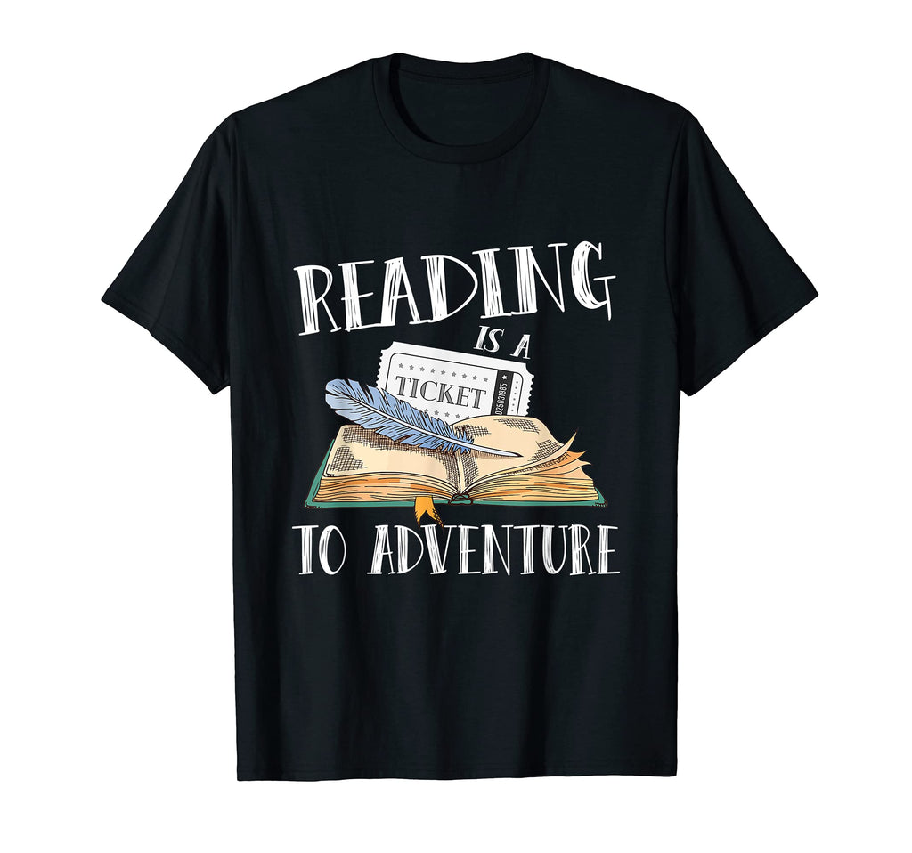 Reading Is Ticket To Adventure T-Shirt - Custom Art Print for Adults - T-Shirt, Sweatshirt, Hoodie