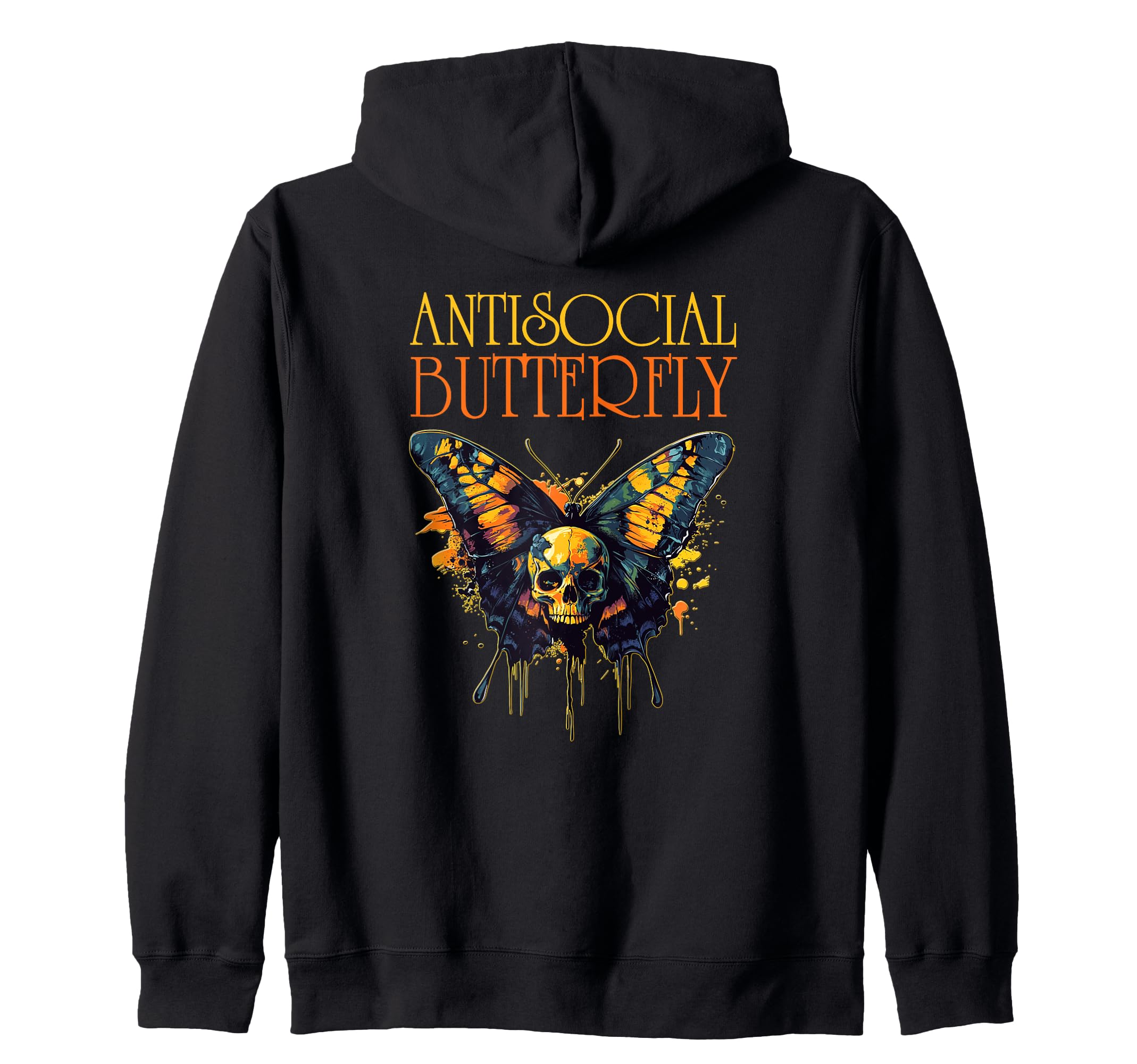 Antisocial Butterfly Gift Sweatshirt - Trendy Graphic Unisex - T-Shirt, Sweatshirt, Hoodie