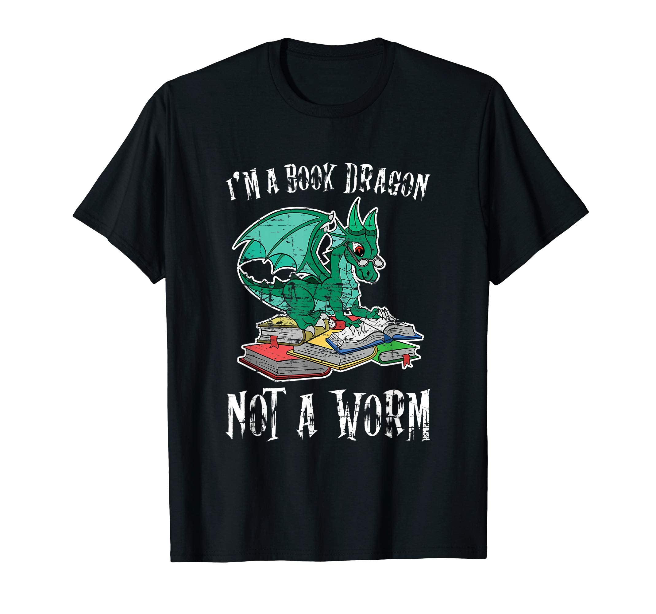 Funny Fantasy Dragon Book Reading Gift T-Shirt - Graphic Print Unisex - T-Shirt, Sweatshirt, Hoodie
