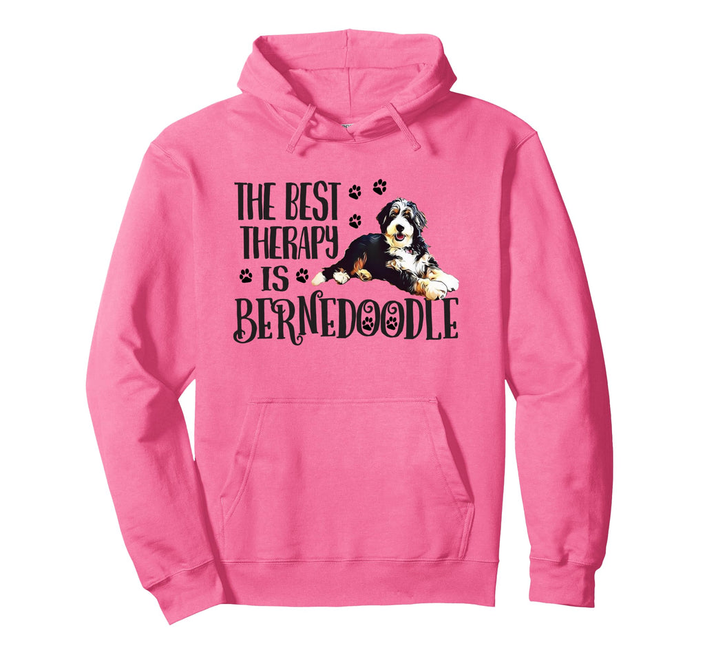 Mens Womens Best Therapy Bernedoodle Hoodie - Streetwear Style Men Women - T-Shirt, Sweatshirt, Hoodie
