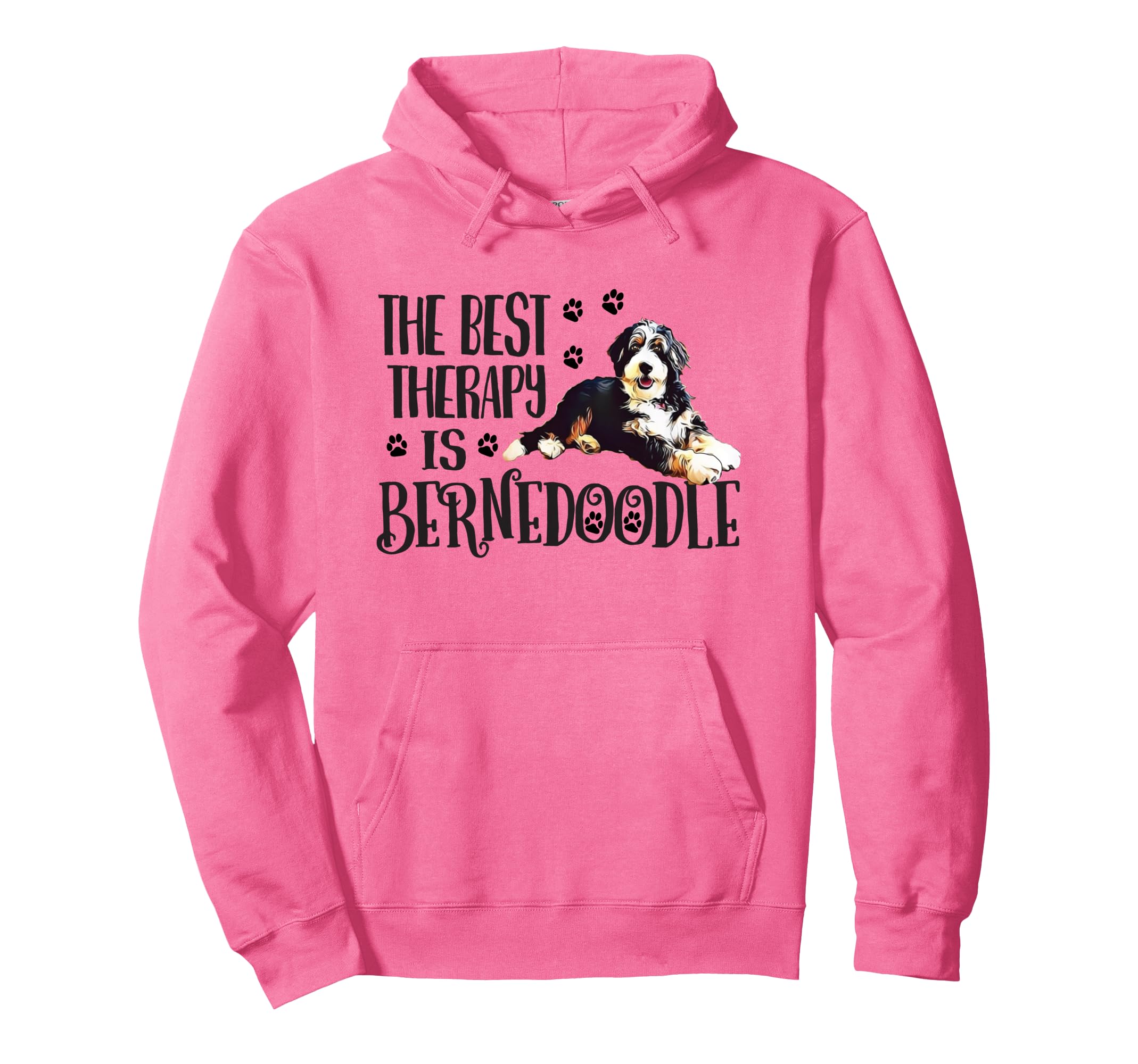 Mens Womens Best Therapy Bernedoodle Hoodie - Streetwear Style Men Women - T-Shirt, Sweatshirt, Hoodie