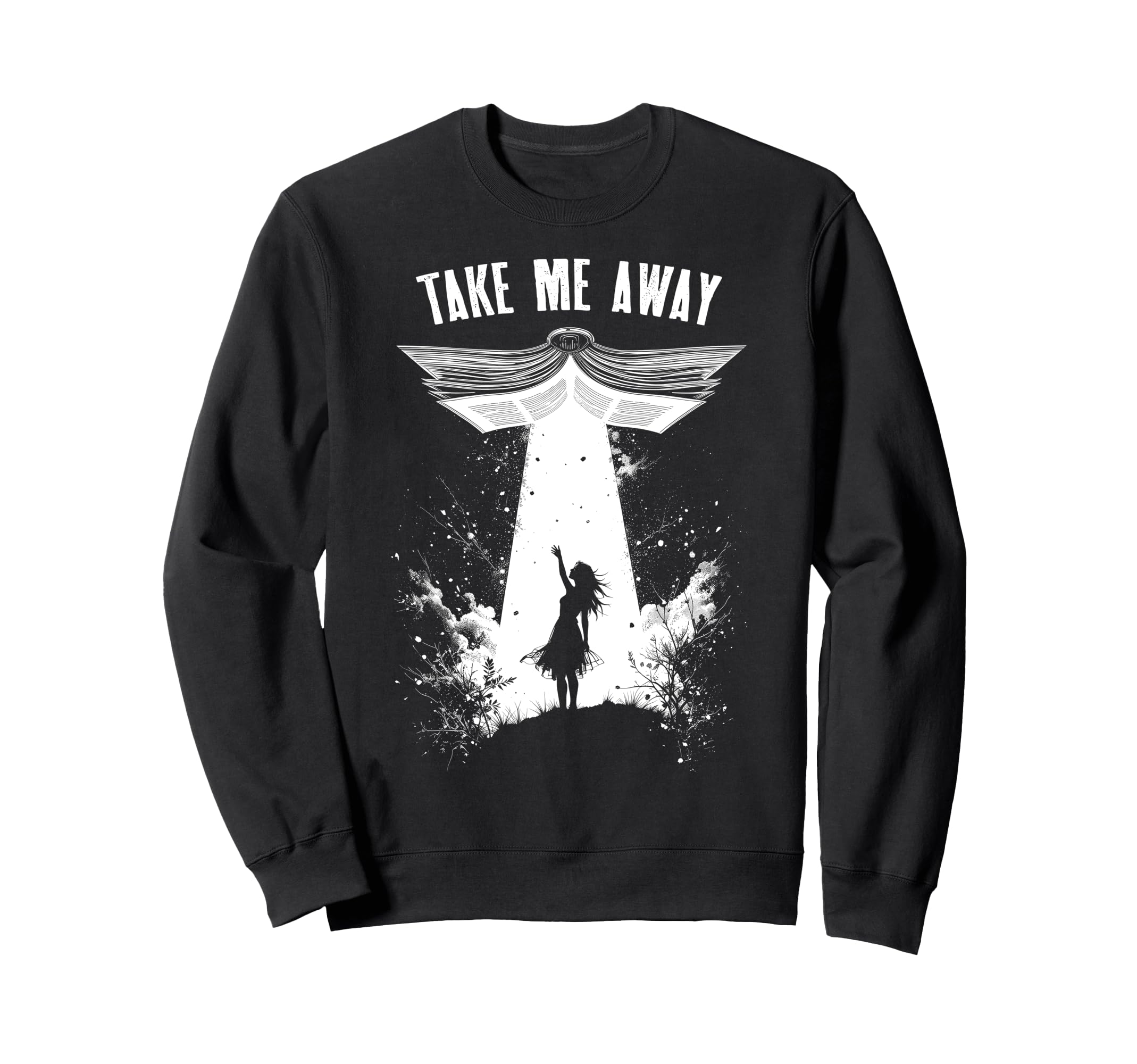 Book Lover Ufo Take Me Away Sweatshirt - Streetwear Style Men Women - T-Shirt, Sweatshirt, Hoodie