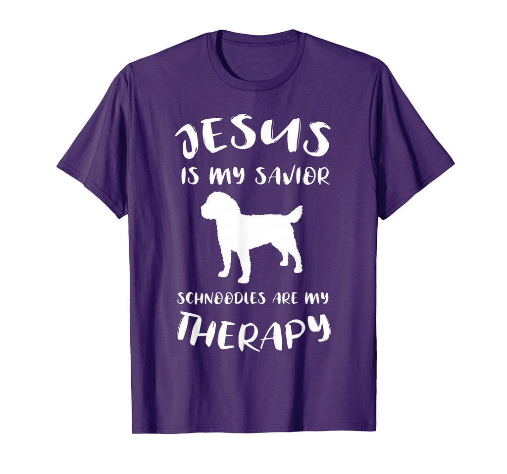 Jesus Is My Savior Schnoodles Are My T-Shirt - Novelty Apparel for Adults - T-Shirt, Sweatshirt, Hoodie