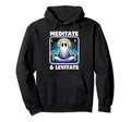 Ghost Meditation Spiritual Halloween Hoodie - Minimalist Print for Adults - T-Shirt, Sweatshirt, Hoodie