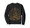 Buddha Yoga Lotus Pose Mandala Sweatshirt - Trendy Graphic for Adults - T-Shirt, Sweatshirt, Hoodie