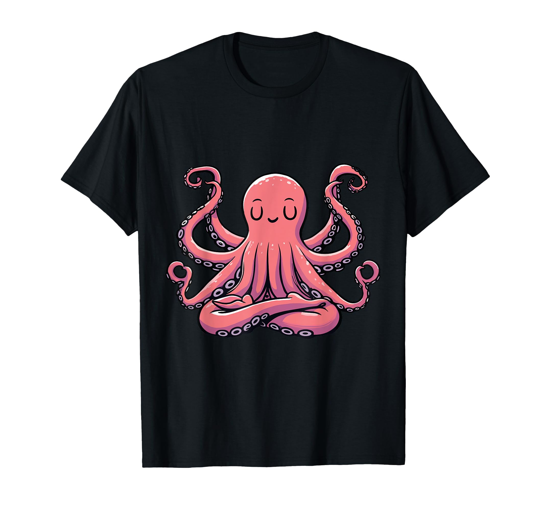Meditation Octopus Yoga Pose Relaxing T-Shirt - Trendy Graphic Unisex - T-Shirt, Sweatshirt, Hoodie