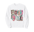 Book Reader Leopard Floral Collage Sweatshirt - Aesthetic Graphic Unisex - T-Shirt, Sweatshirt, Hoodie