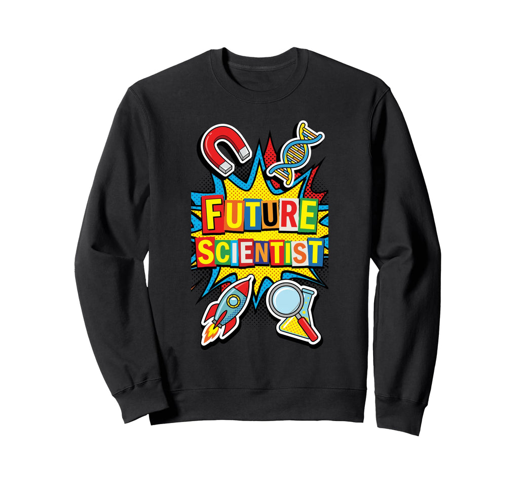Future Scientist Comic Book Pop Sweatshirt - Aesthetic Graphic for Adults - T-Shirt, Sweatshirt, Hoodie