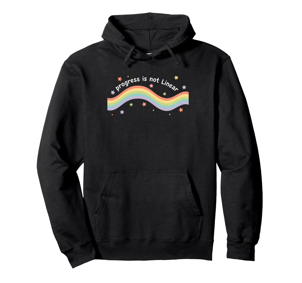 Teacher Progress Is Not Linear Hoodie - Casual Everyday Wear Unisex - T-Shirt, Sweatshirt, Hoodie
