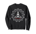 Meditate Skeleton Mindfulness Yoga Sweatshirt - Unique Graphic Men Women - T-Shirt, Sweatshirt, Hoodie