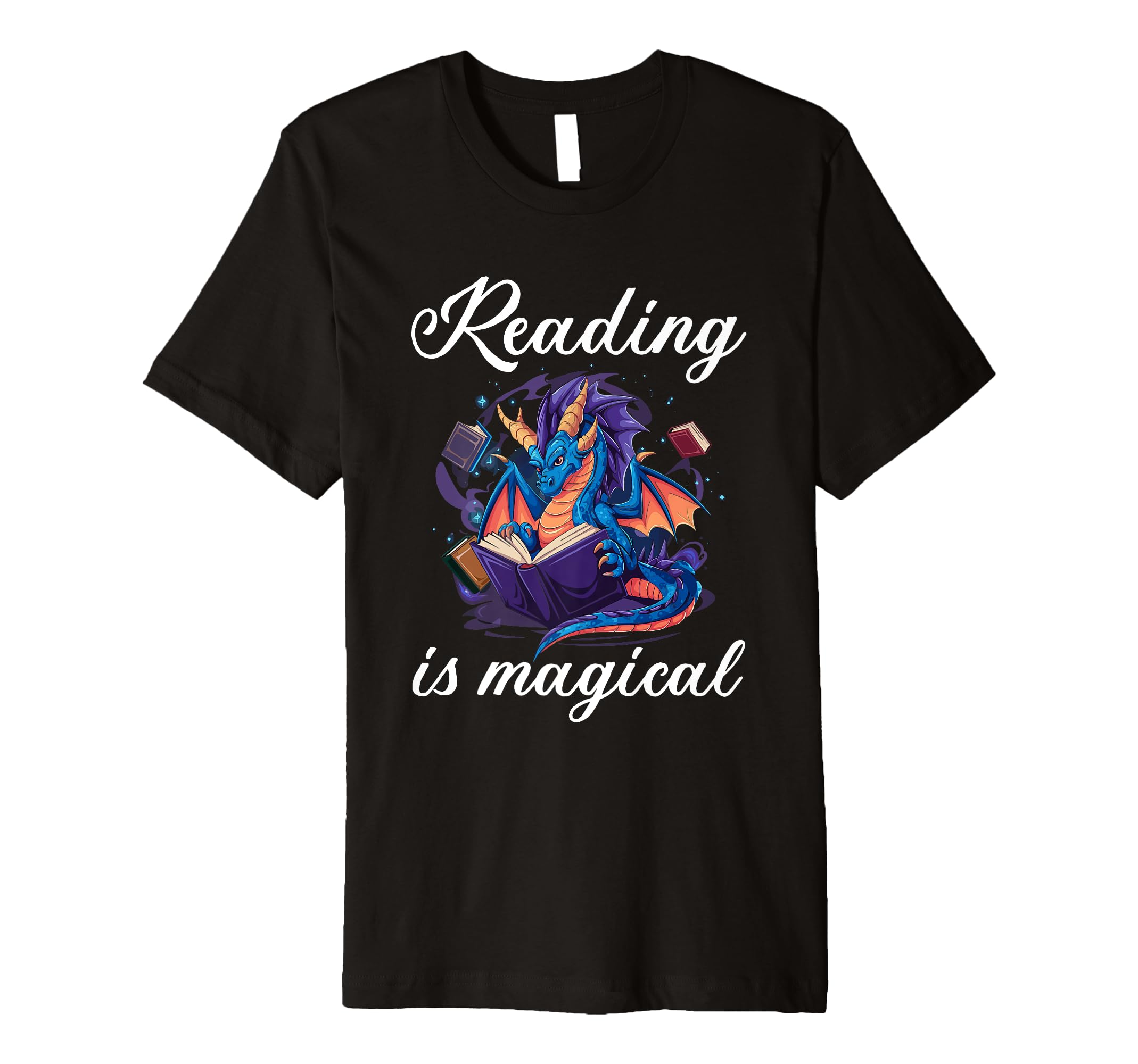 Reading Dragon Shirts Magical T-Shirt - Casual Everyday Wear Men Women - T-Shirt, Sweatshirt, Hoodie