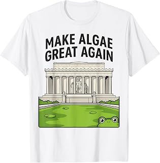 Funny Make Algae Great Again Lincoln Reflecting Pool Frog T-Shirt Unisex T-shirt, Sweatshirt, Hoodie, Long Sleeve Tee - T-Shirt, Sweatshirt, Hoodie