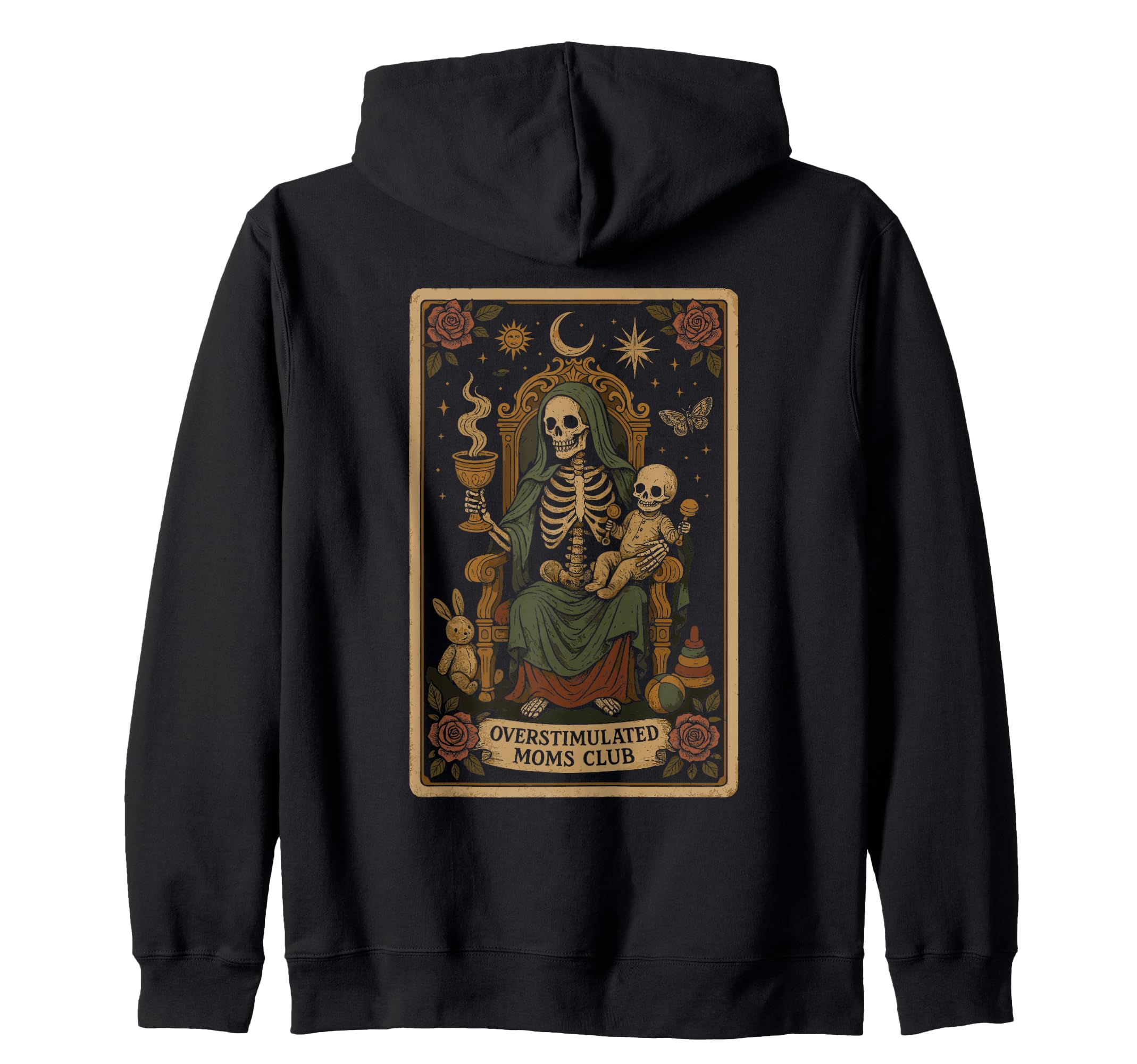 Groovy Moms Club Overstimulated Sweatshirt - Minimalist Print Men Women - T-Shirt, Sweatshirt, Hoodie