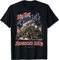 Big Boy 4014 Train 4th of July Retro America Flag Men Women T-Shirt Unisex T-shirt, Sweatshirt, Hoodie, Long Sleeve Tee - T-Shirt, Sweatshirt, Hoodie