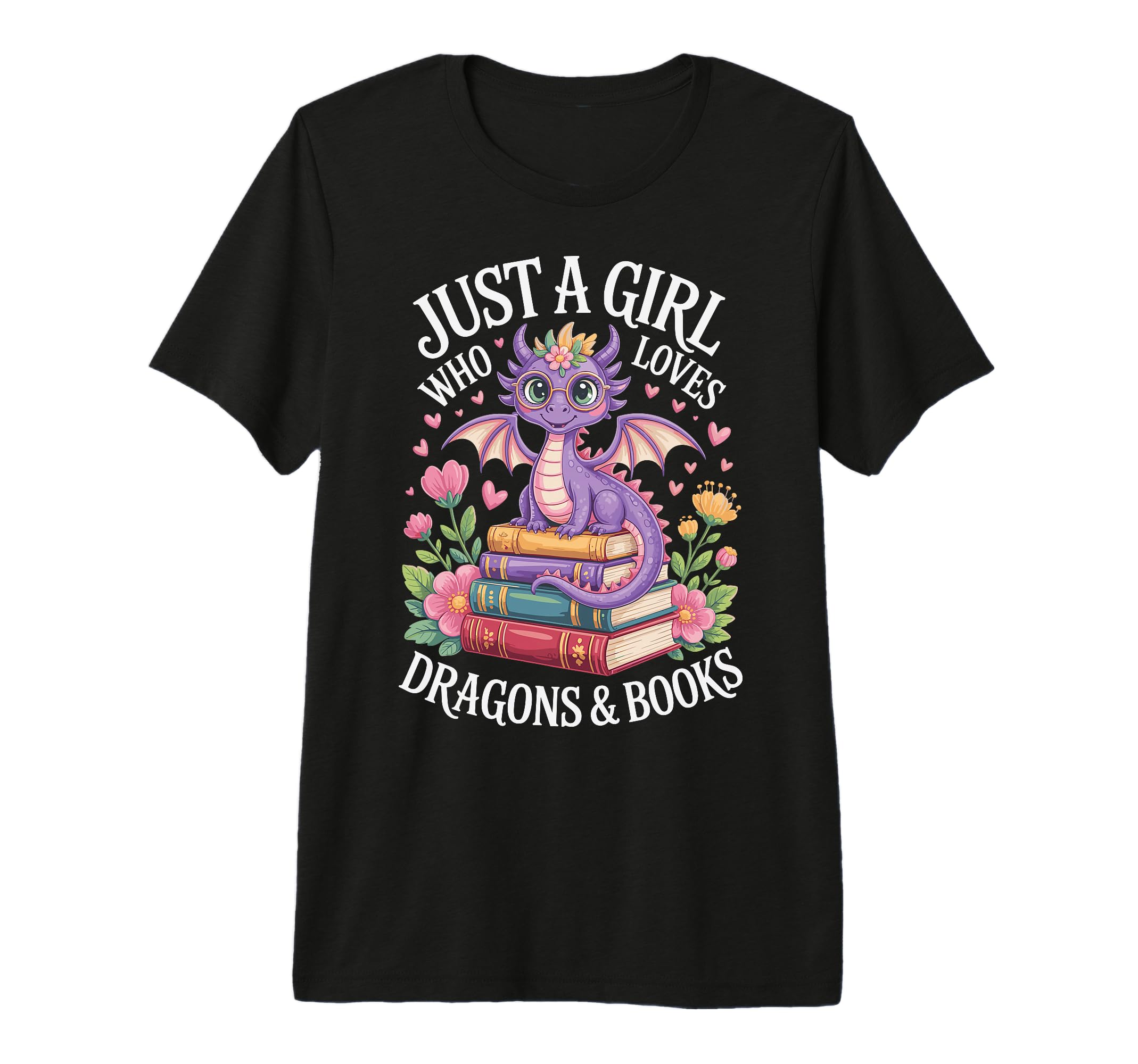 Just Who Loves Dragons And Books Tri Blend T-Shirt - Unique Graphic Unisex - T-Shirt, Sweatshirt, Hoodie