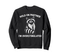 Hold Partner Im Overstimulated Opossum Sweatshirt - Unique Graphic Unisex - T-Shirt, Sweatshirt, Hoodie