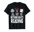 Nothing Beats Reading Rock Paper T-Shirt - Minimalist Print Unisex - T-Shirt, Sweatshirt, Hoodie