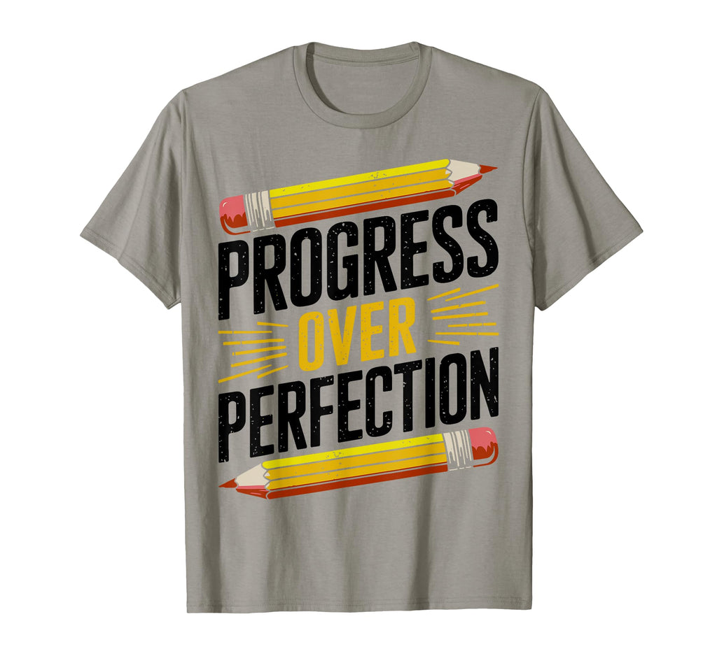 Progress Over Perfection Mental Health T-Shirt - Aesthetic Graphic Unisex - T-Shirt, Sweatshirt, Hoodie