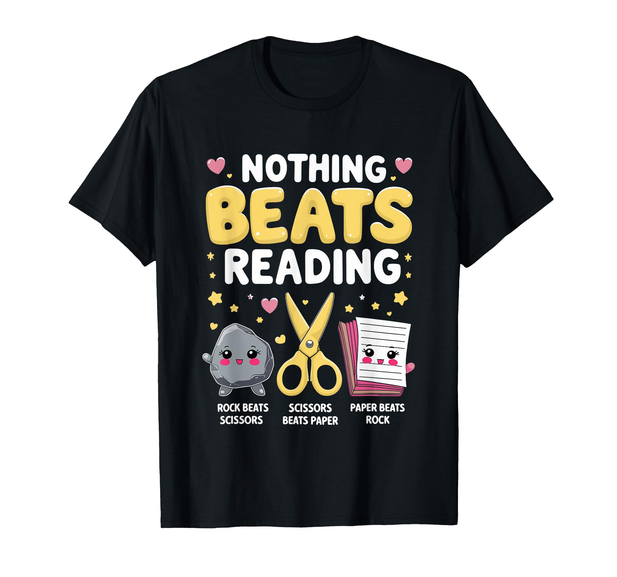 Nothing Beats Reading Rock Paper T-Shirt - Streetwear Style for Adults - T-Shirt, Sweatshirt, Hoodie