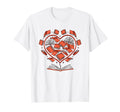 Heart Shape Librarian Themed Book T-Shirt - Custom Art Print Men Women - T-Shirt, Sweatshirt, Hoodie