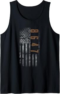 Retro Vintage 8647 86 47 US Flag Tank Top Unisex T-shirt, Sweatshirt, Hoodie, Long Sleeve Tee - T-Shirt, Sweatshirt, Hoodie