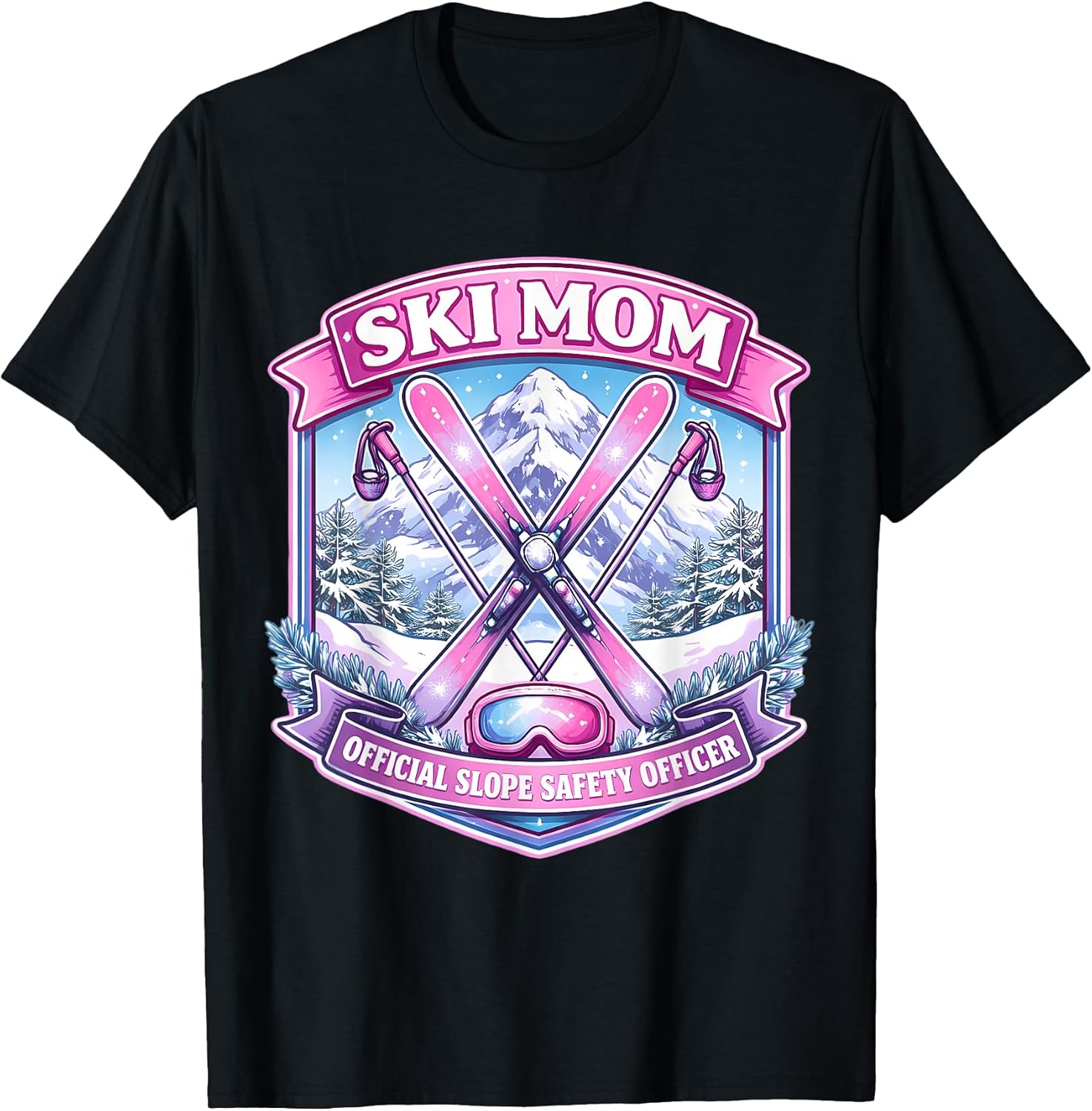 Ski Mom Official Slope Safety Officer Merch Unisex T-shirt, Sweatshirt, Hoodie, Long Sleeve Tee - T-Shirt, Sweatshirt, Hoodie