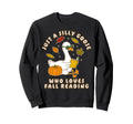 Just Silly Goose Who Loves Fall Sweatshirt - Novelty Apparel for Adults - T-Shirt, Sweatshirt, Hoodie